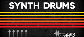 Synth drums banner rectangle pluginboutique